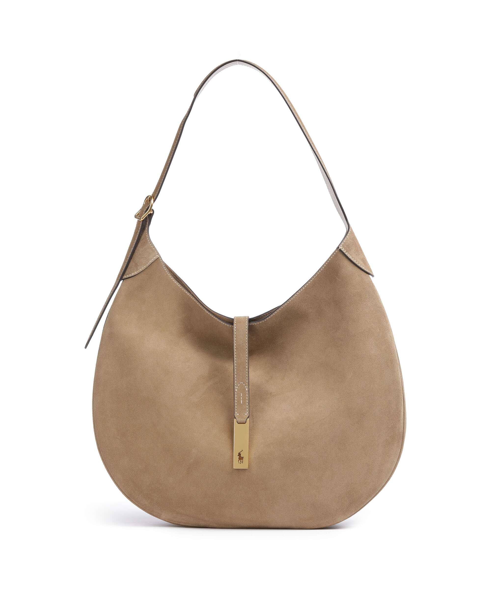 Polo Ralph Lauren ID Collection Medium Hobo bag clay