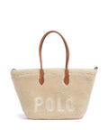 Polo Ralph Lauren Bellport Medium Tote bag cream/cuoio