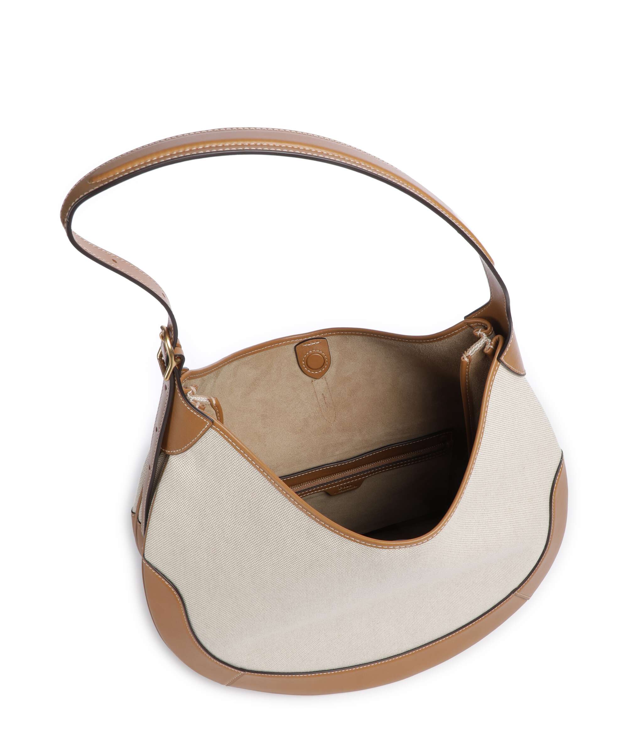 Polo Ralph Lauren ID Collection Medium Hobo bag natural/tan