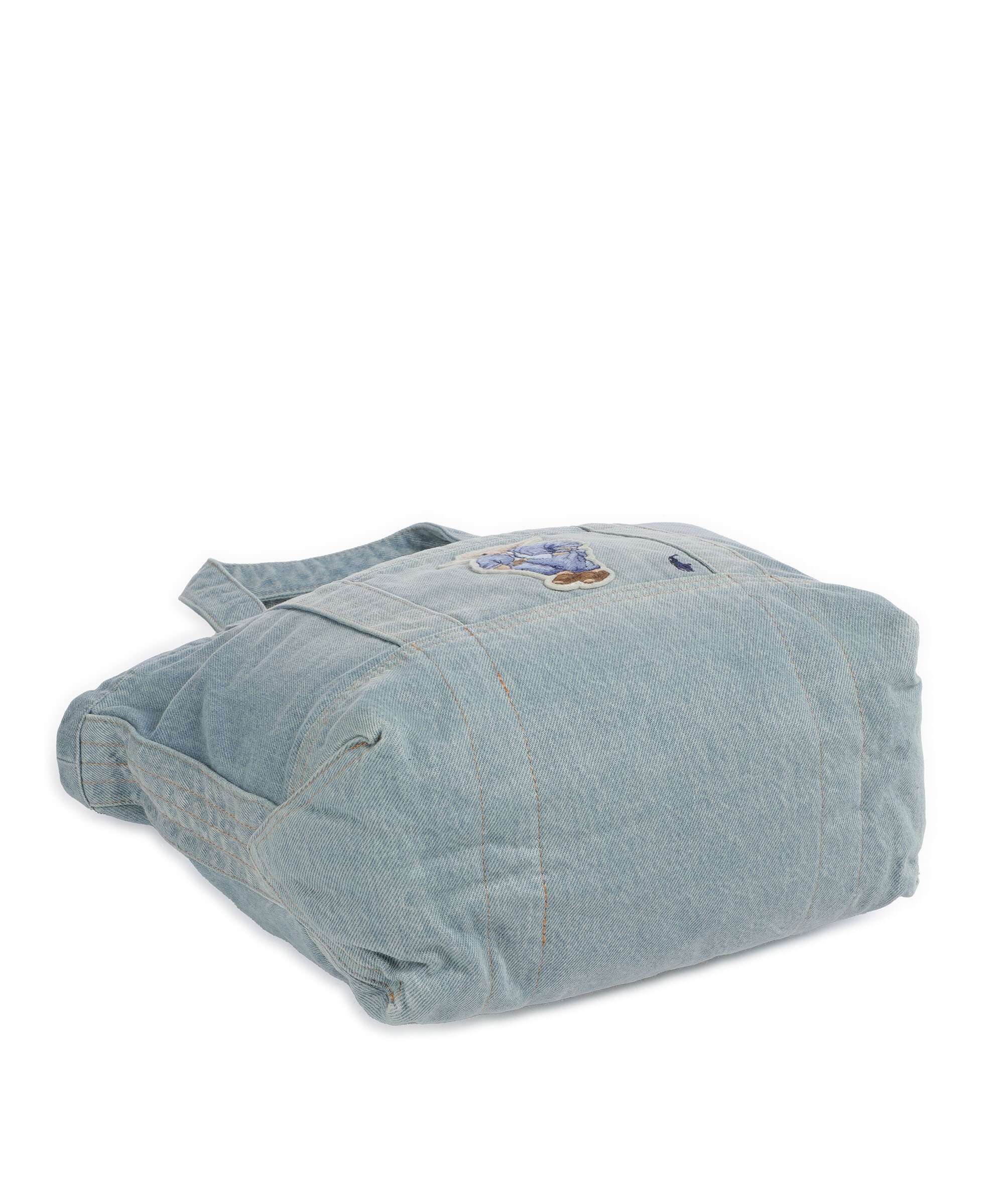 Polo Ralph Lauren Bear Traveller Handbag washed denim