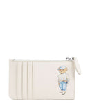Polo Ralph Lauren Bear Eran Cable Etui na karty kredytowe ivory