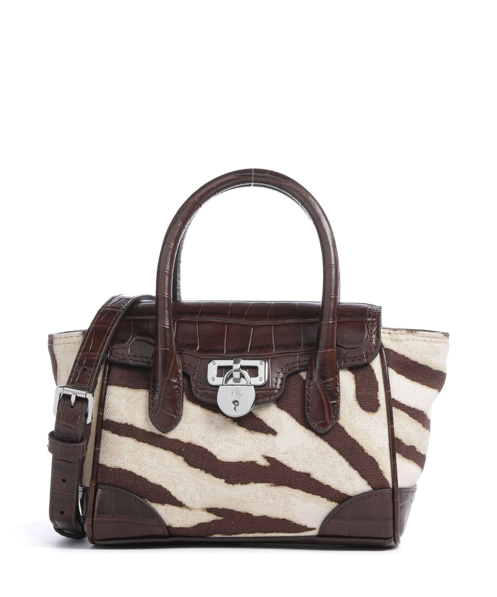 Lauren Ralph Lauren Tanner Small Handbag zebra/dark hickory