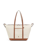 Polo Ralph Lauren Canvas Large Torba na zakupy ecru/cuoio