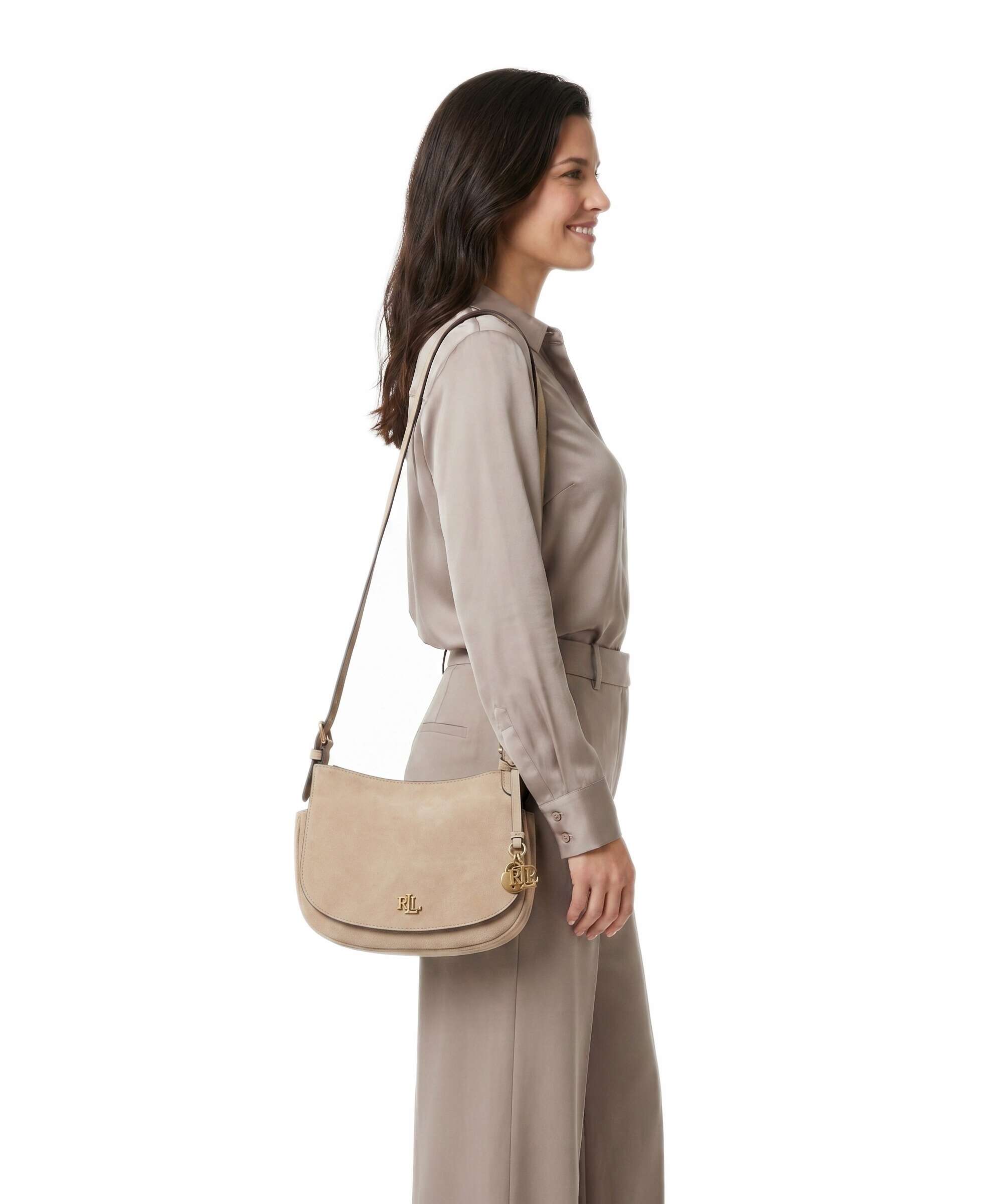 Lauren Ralph Lauren Marcy Medium Crossbody bag tan