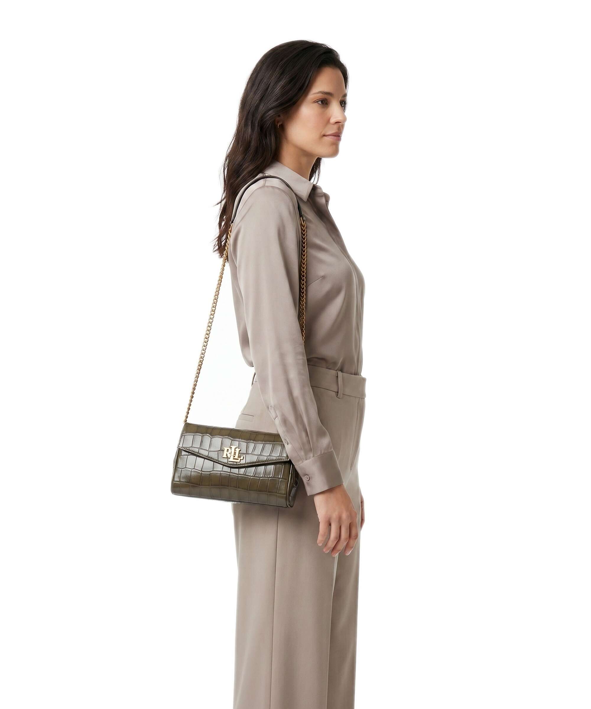 Lauren Ralph Lauren Tanner Large Crossbody bag botanic green