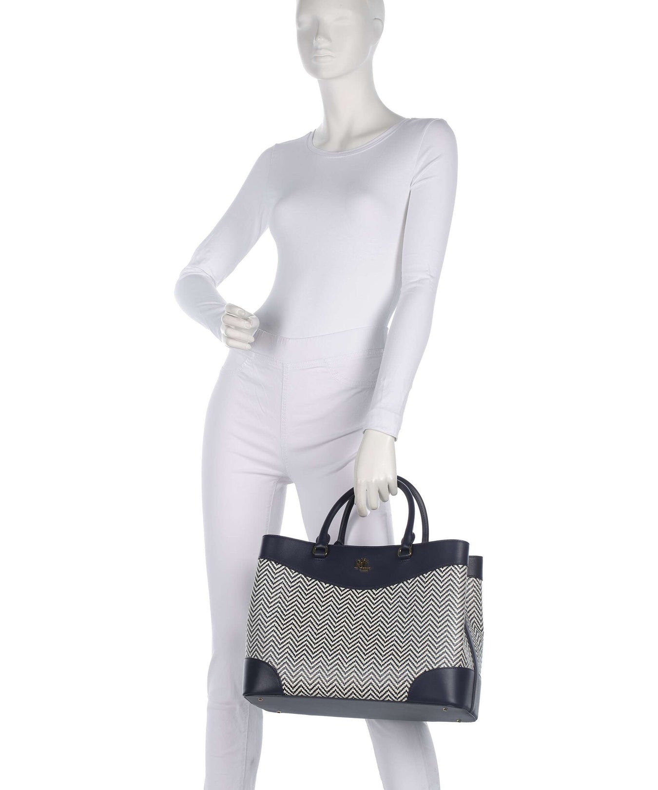 Lauren Ralph Lauren Marcy 36 Handbag refined navy/soft white