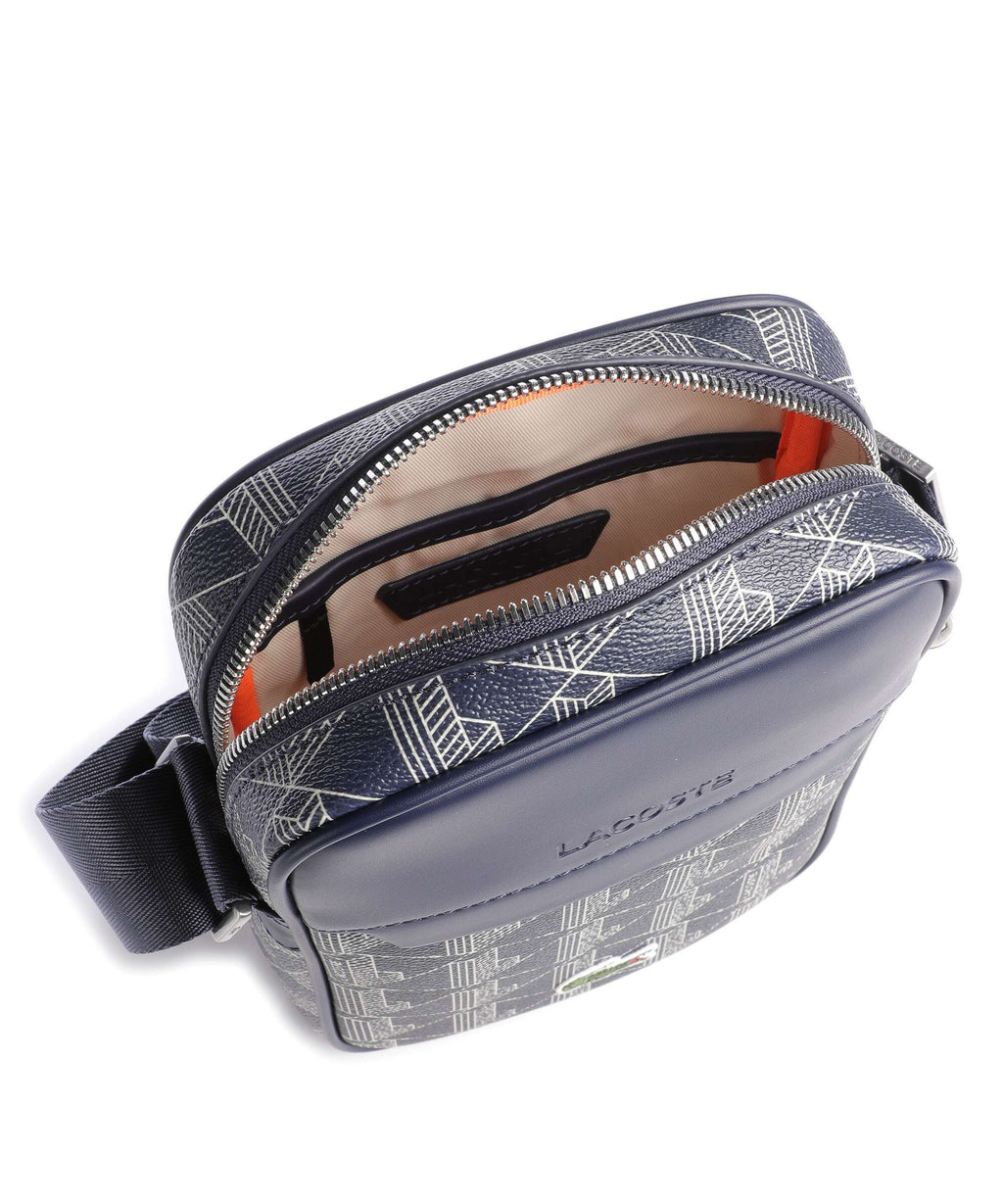 Lacoste The Blend Crossbody bag monogram/marine/blanc