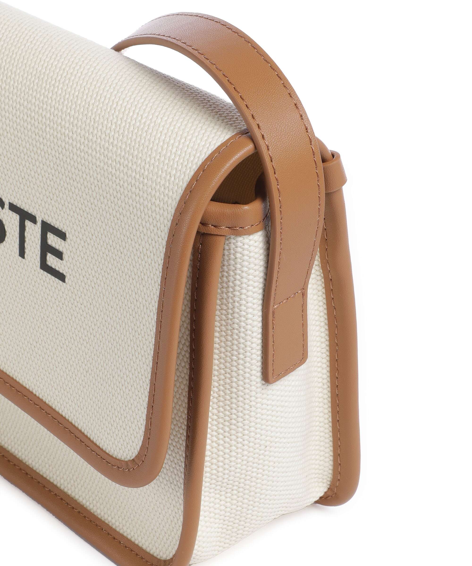 Lacoste Heritage Canvas Crossbody bag natural/tan