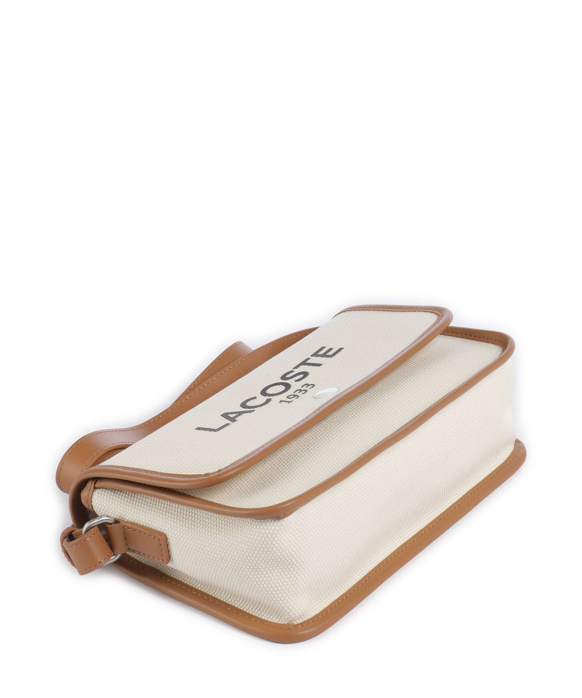 Lacoste Heritage Canvas Crossbody bag natural/tan