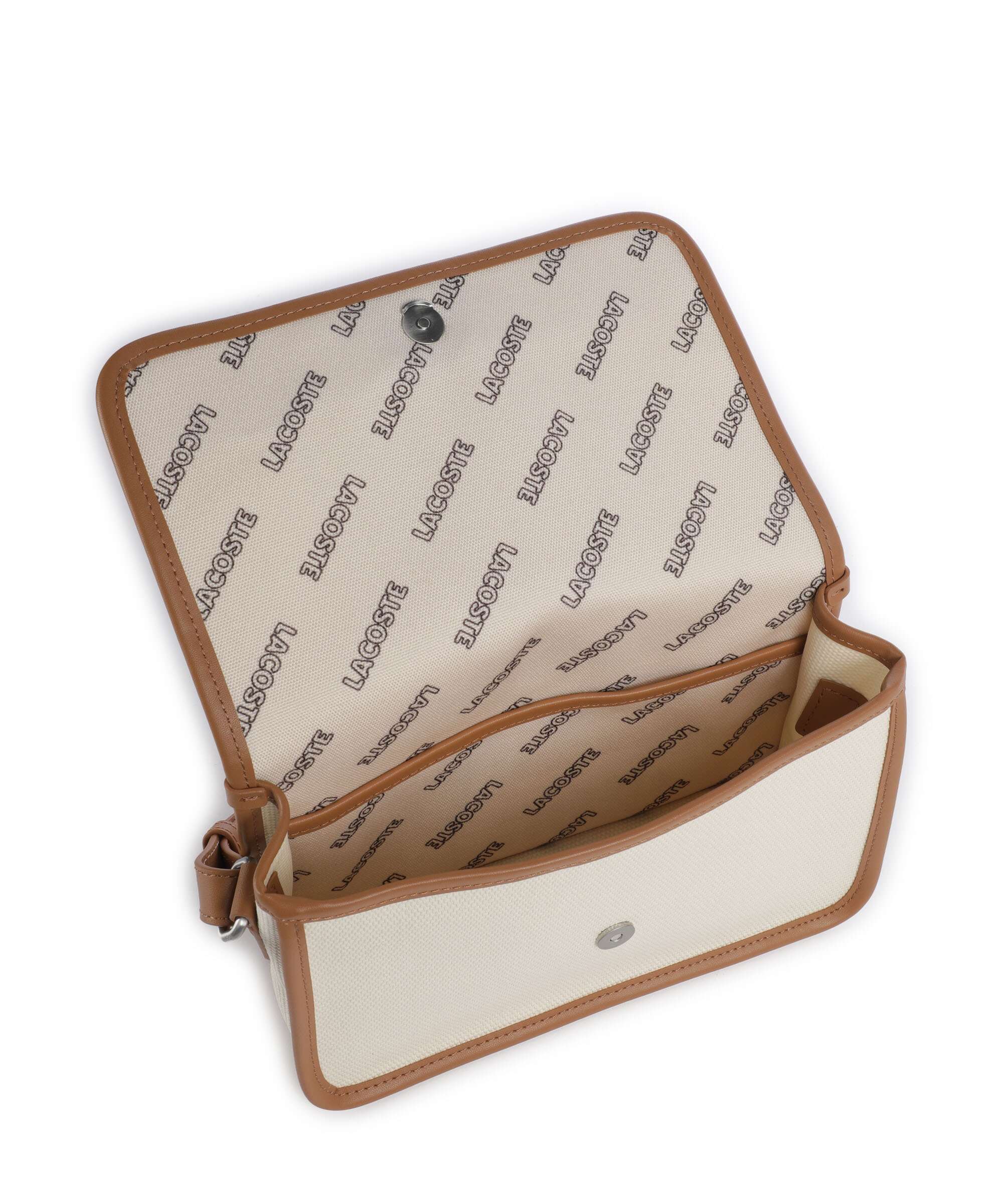 Lacoste Heritage Canvas Crossbody bag natural/tan