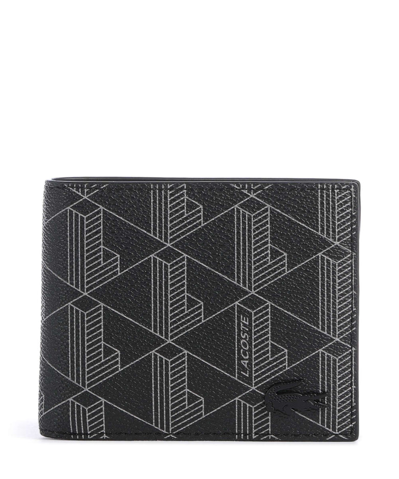 Lacoste The Blend Wallet monogram noir/gris