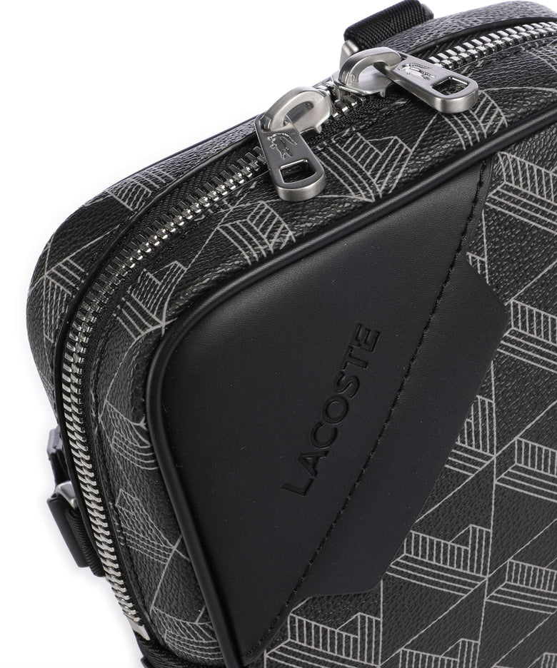 Lacoste The Blend Crossbody bag monogram noir/gris