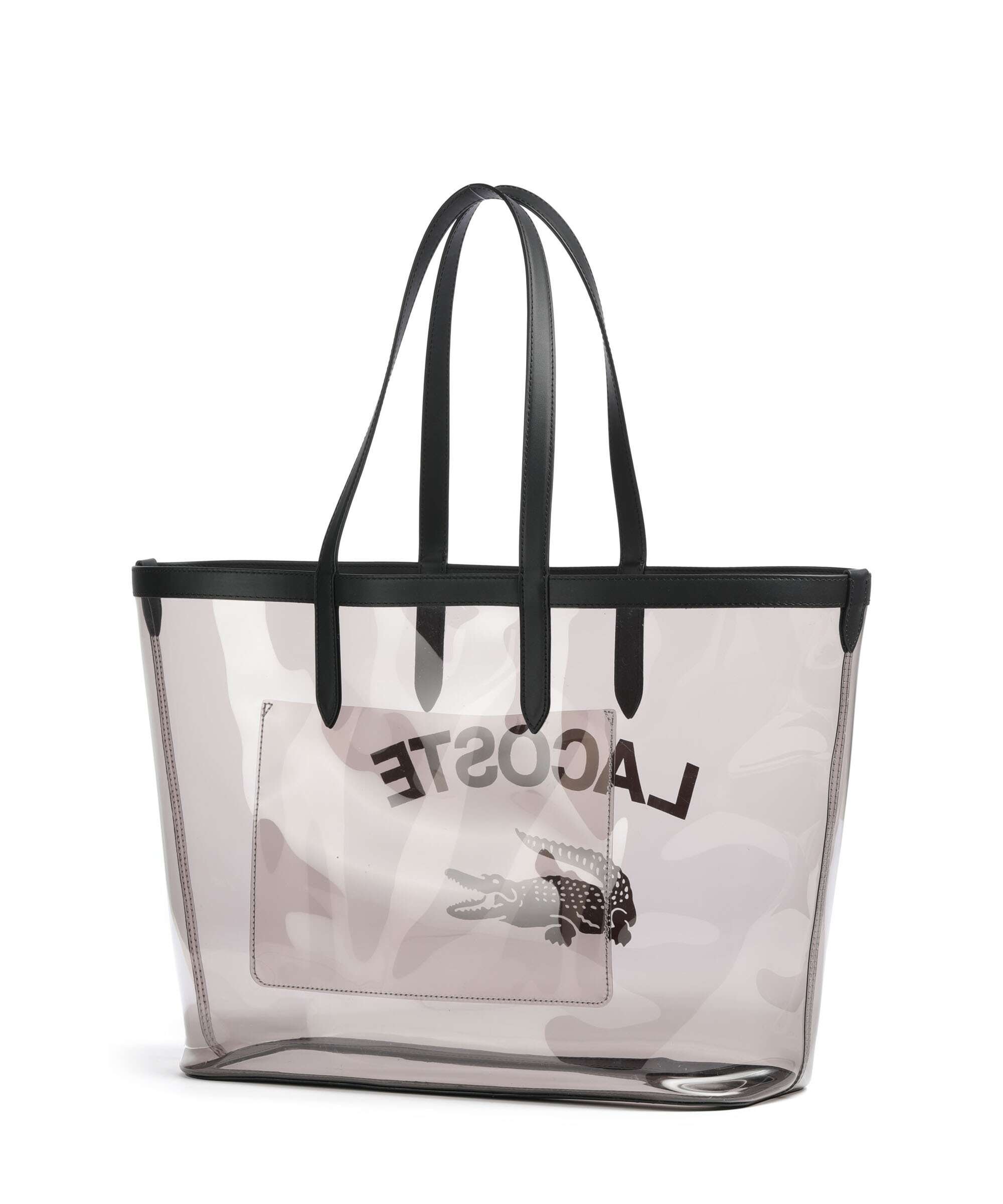 Lacoste Anna Tote bag transparent noir ermine