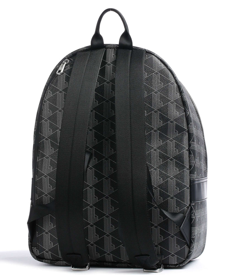 Lacoste The Blend Backpack allover monogram noir gris