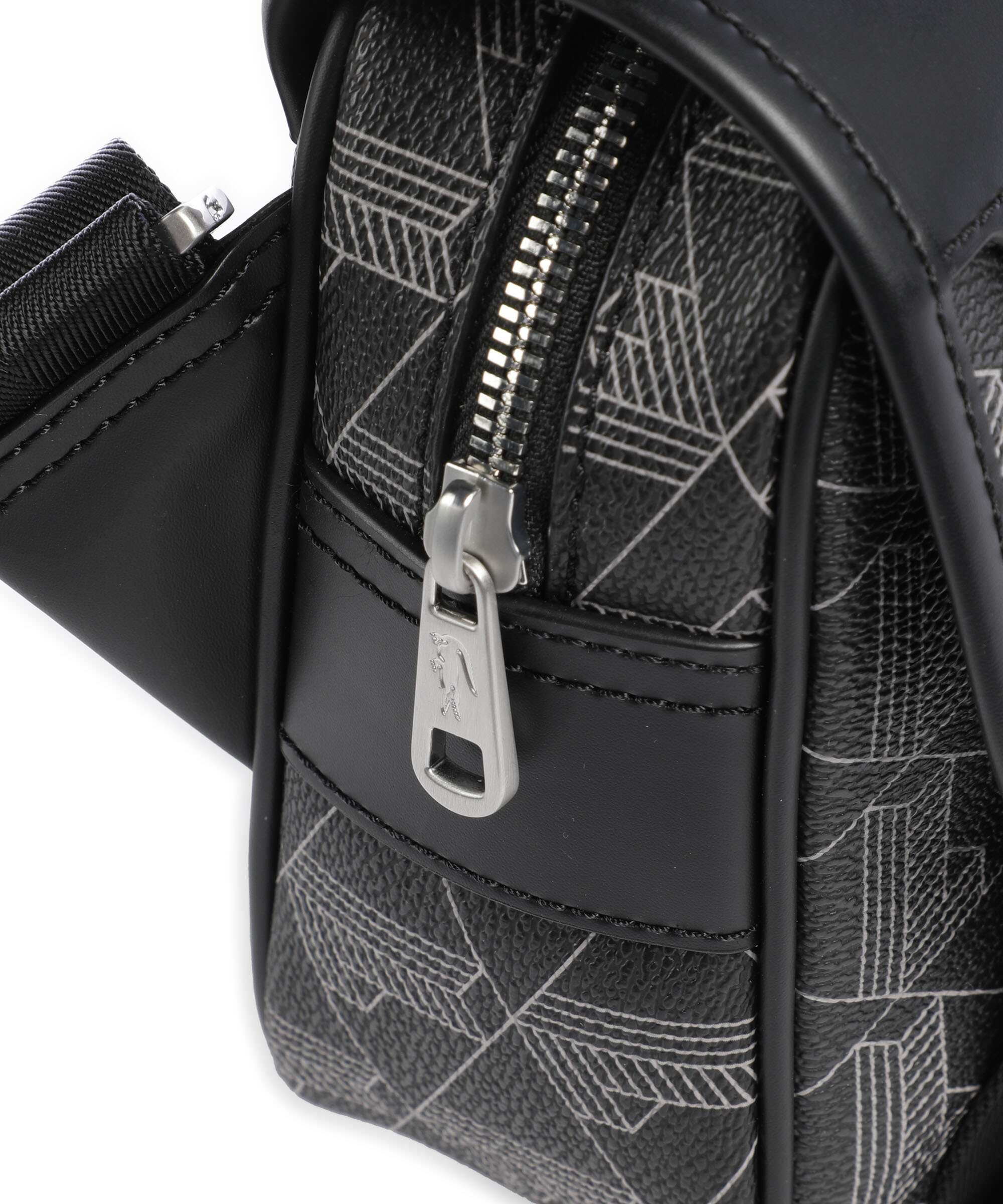 Lacoste The Blend Crossbody bag monogram noir/gris
