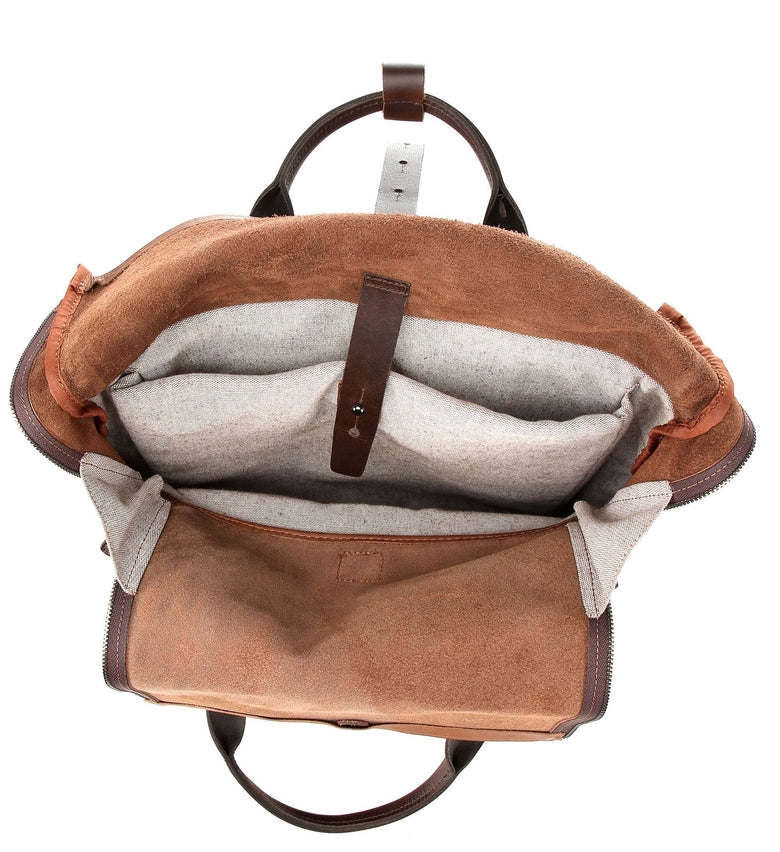 Harold's Mount Ivy XL Rolltop backpack cognac/braun