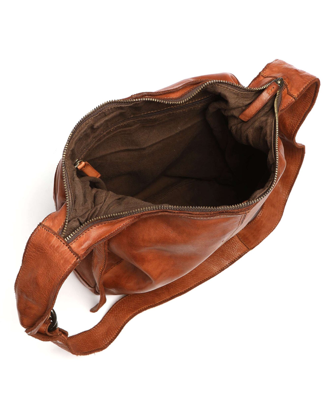 Harold's Submarine Hobo bag cognac