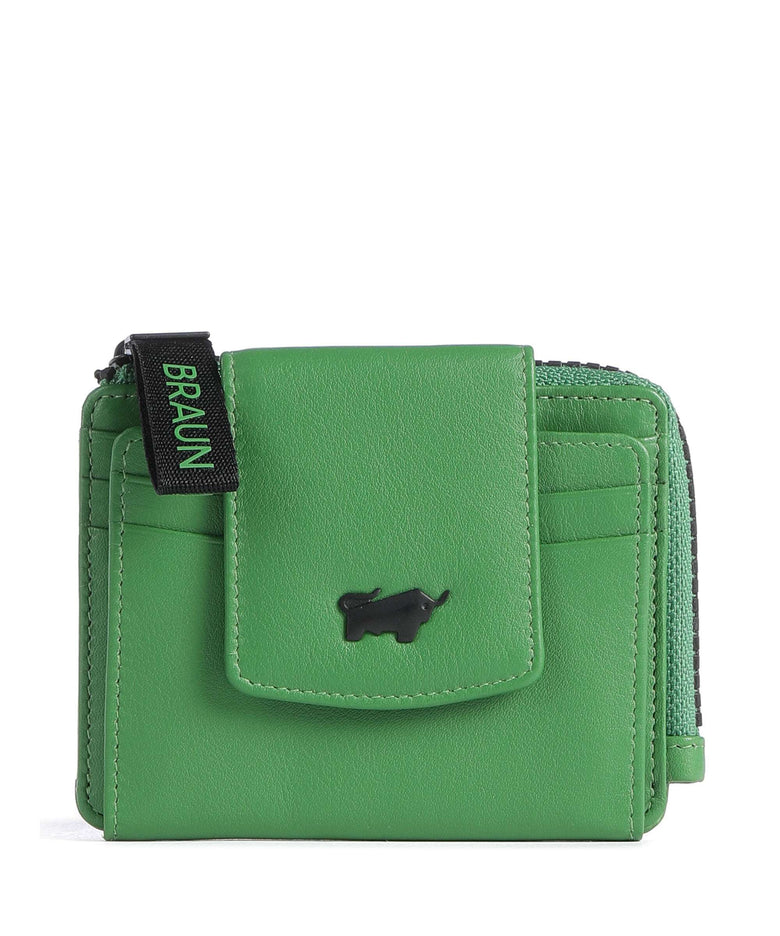 Braun Büffel Capri Credit card holder grün