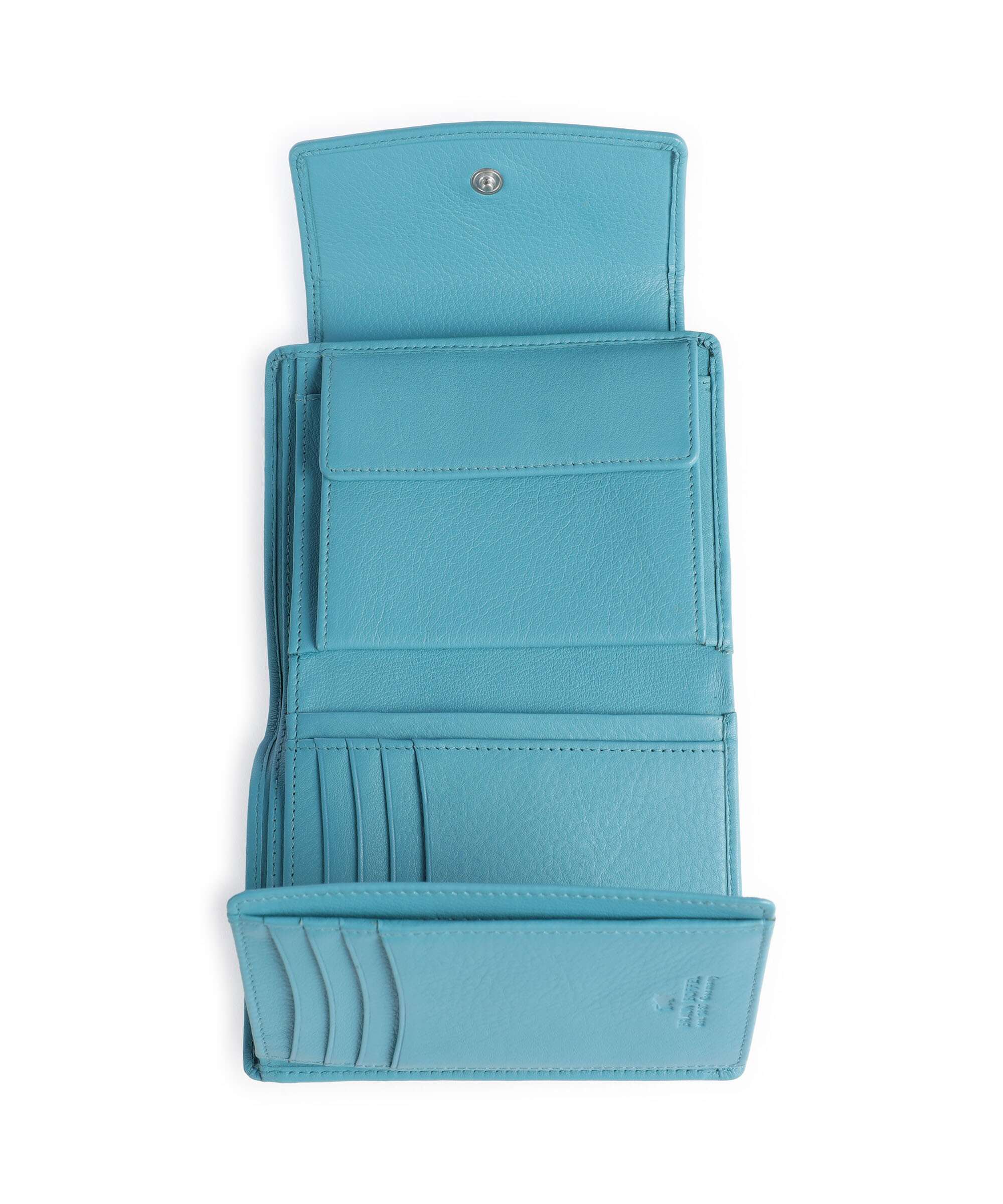 Braun Büffel Joy Wallet türkis
