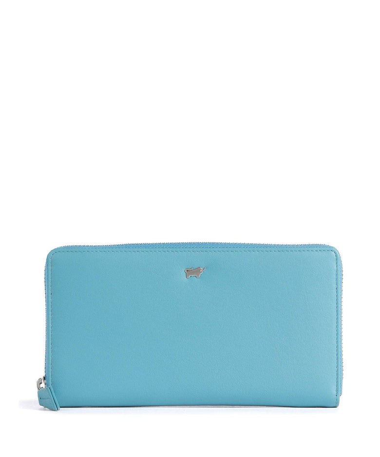 Braun Büffel Joy Wallet türkis