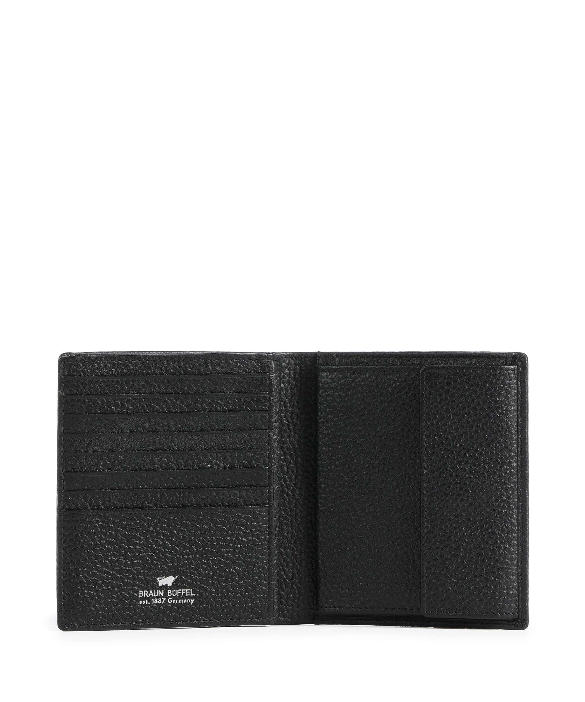 Braun Büffel Theo Wallet schwarz