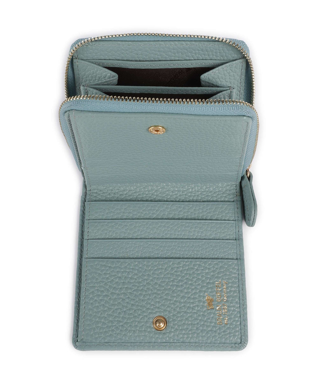 Braun Büffel Asti S Wallet green mistle