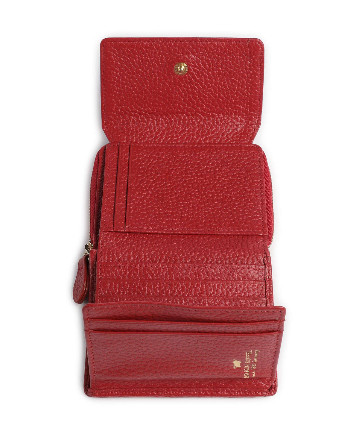 Braun Büffel Asti Wallet red