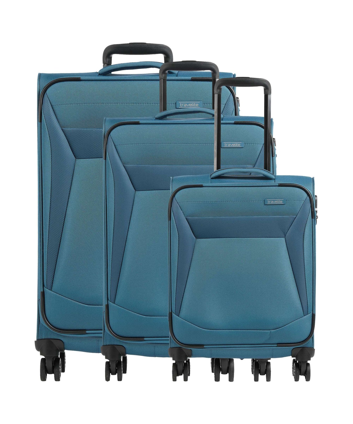 Travelite Chios Suitcase set (4 wheels) petrol