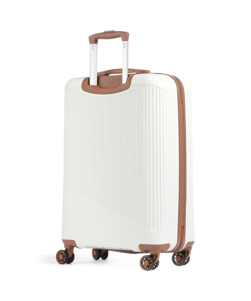 Travelite Bali Suitcase set (4 wheels) weiss/cognac