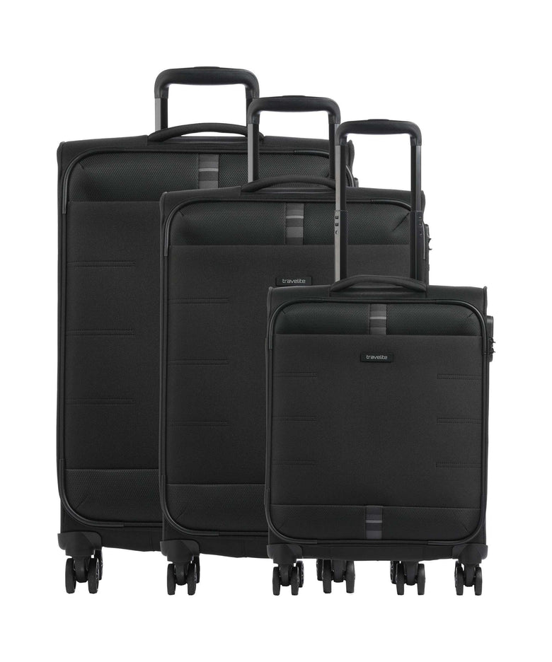 Travelite Rügen Suitcase set (4 wheels) schwarz