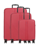 Travelite Air Stripe Komplet walizek (4 kołach) red
