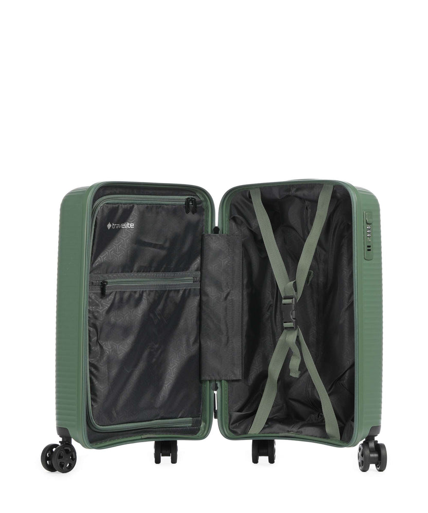 Travelite Air Stripe Slim Spinner (4 wheels) green