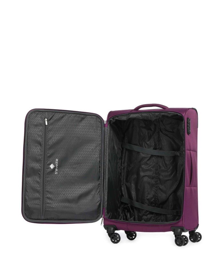 Travelite Priego Suitcase set (4 wheels) berry