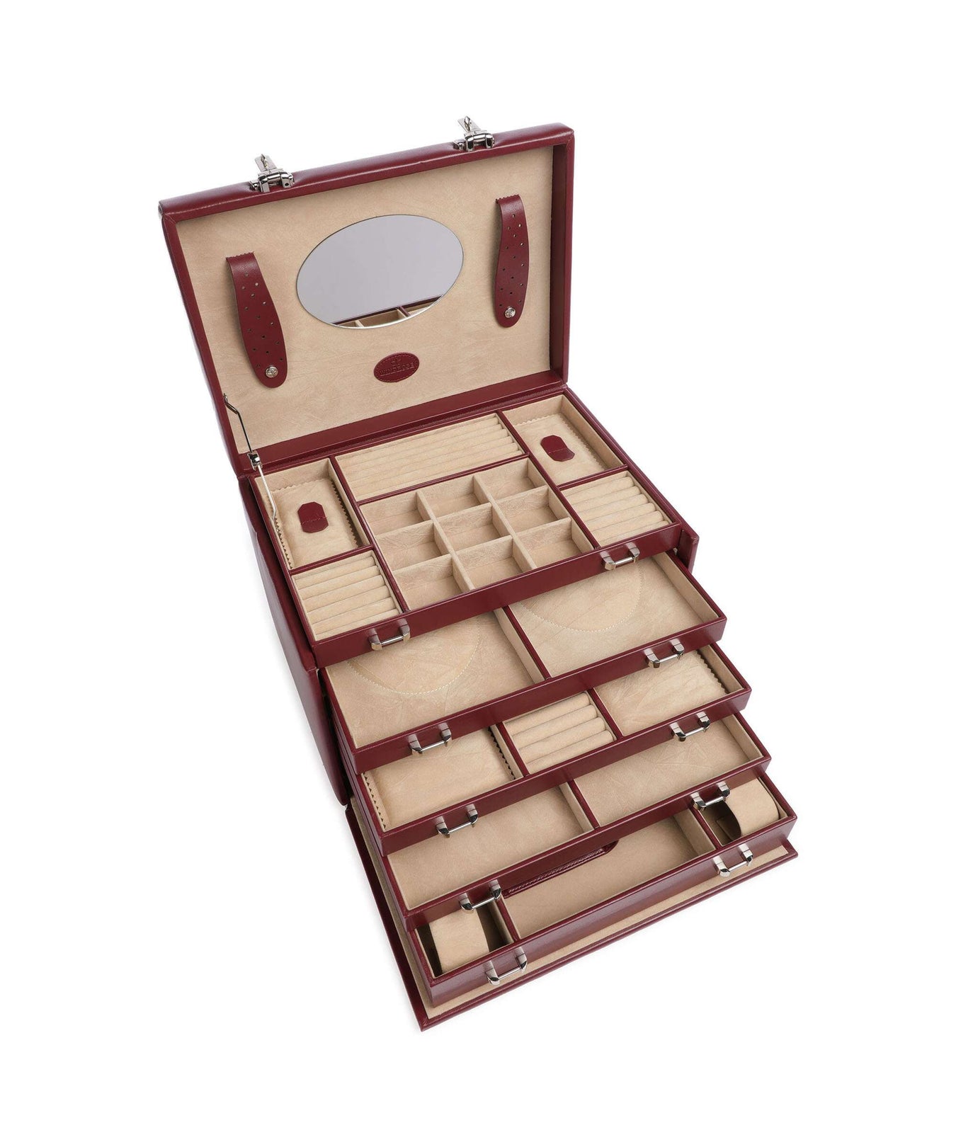 Windrose Merino 5 Etagen Jewelry box rot