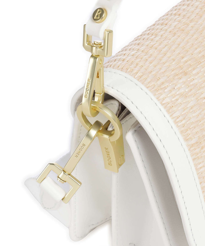 Bogner Bex Rafia Eartha Shoulder bag white