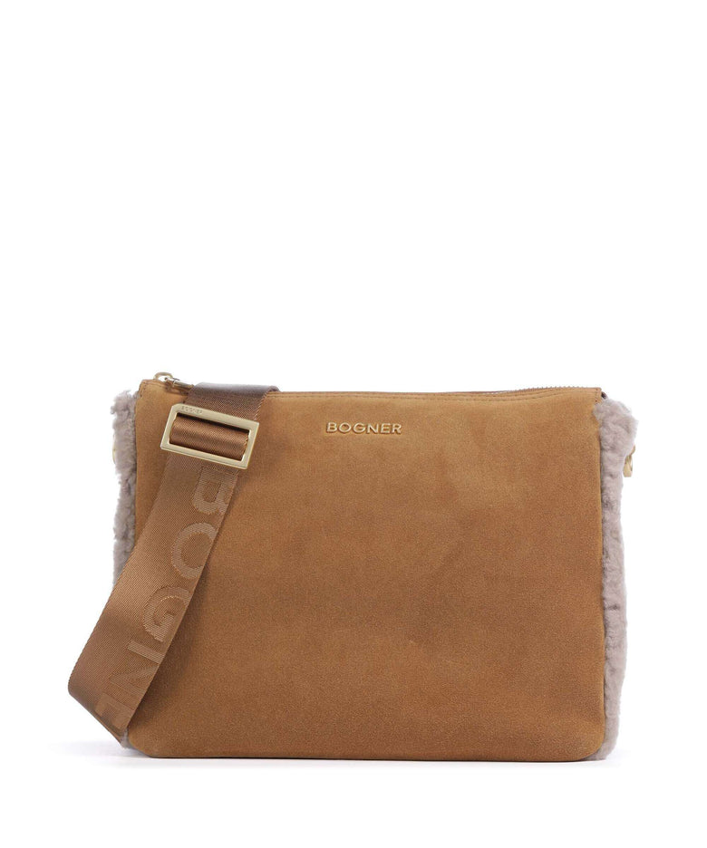 Bogner Banff Frisé Crossbody bag light brown