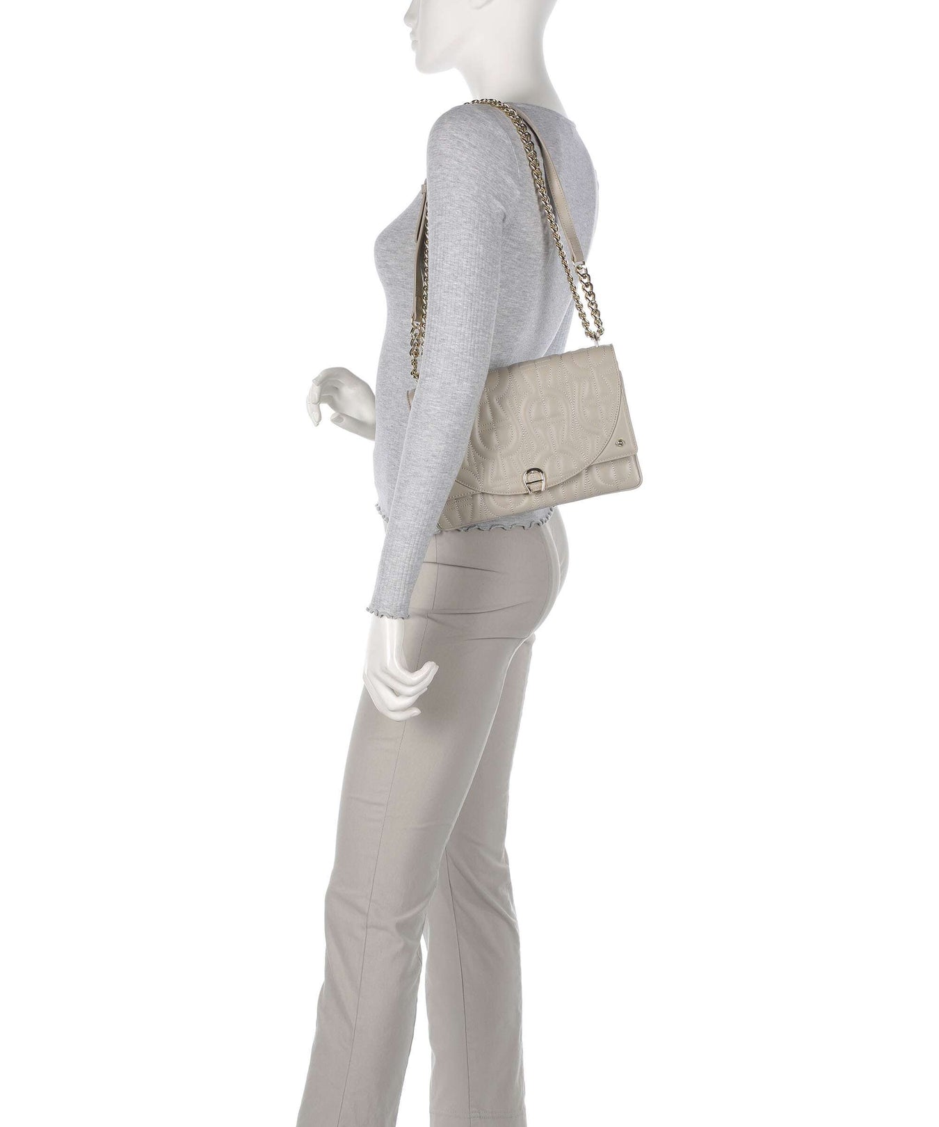 Aigner Diadora S Shoulder bag alpaca beige