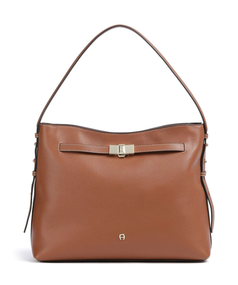 Aigner Farah M Hobo bag cognac brown