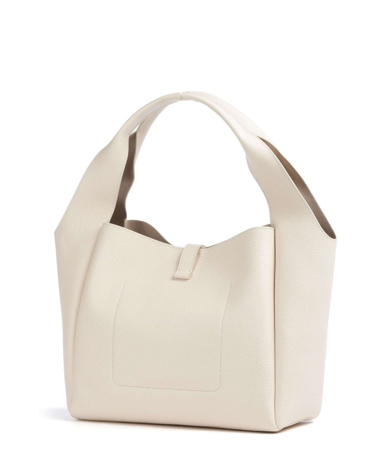 Aigner Zaira M Hobo bag macadamia white