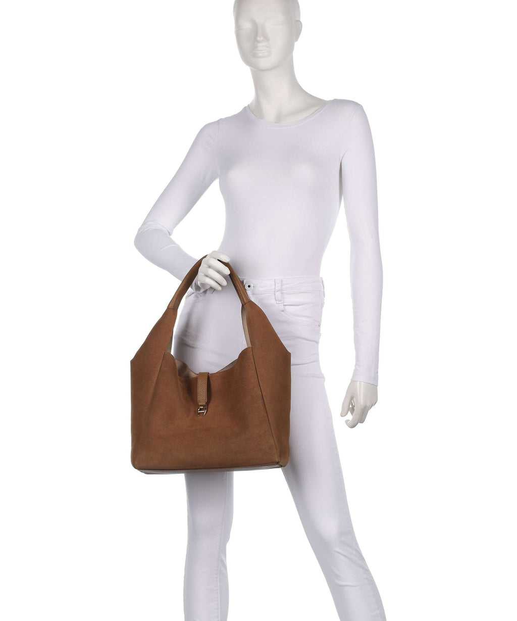 Aigner Zaira M Hobo bag oat beige