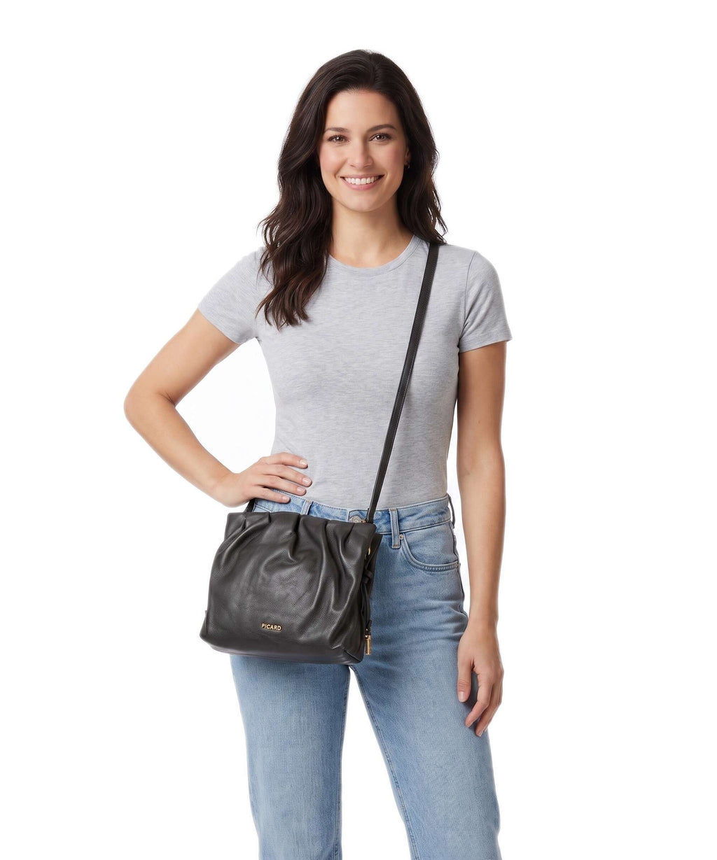 Picard Drape Crossbody bag cafe