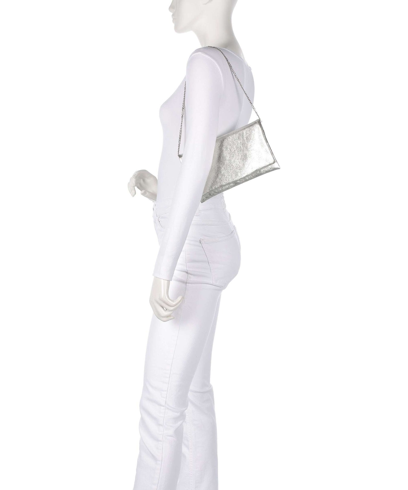 Abro Mimosa Clutch bag white/white gold