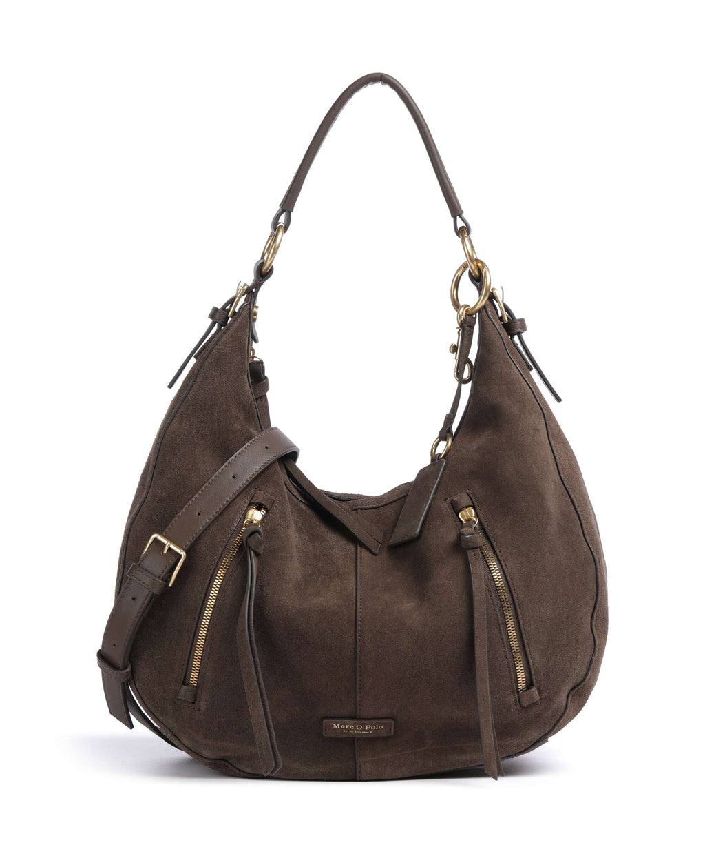 Marc O'Polo Philine M Hobo bag coffee brown