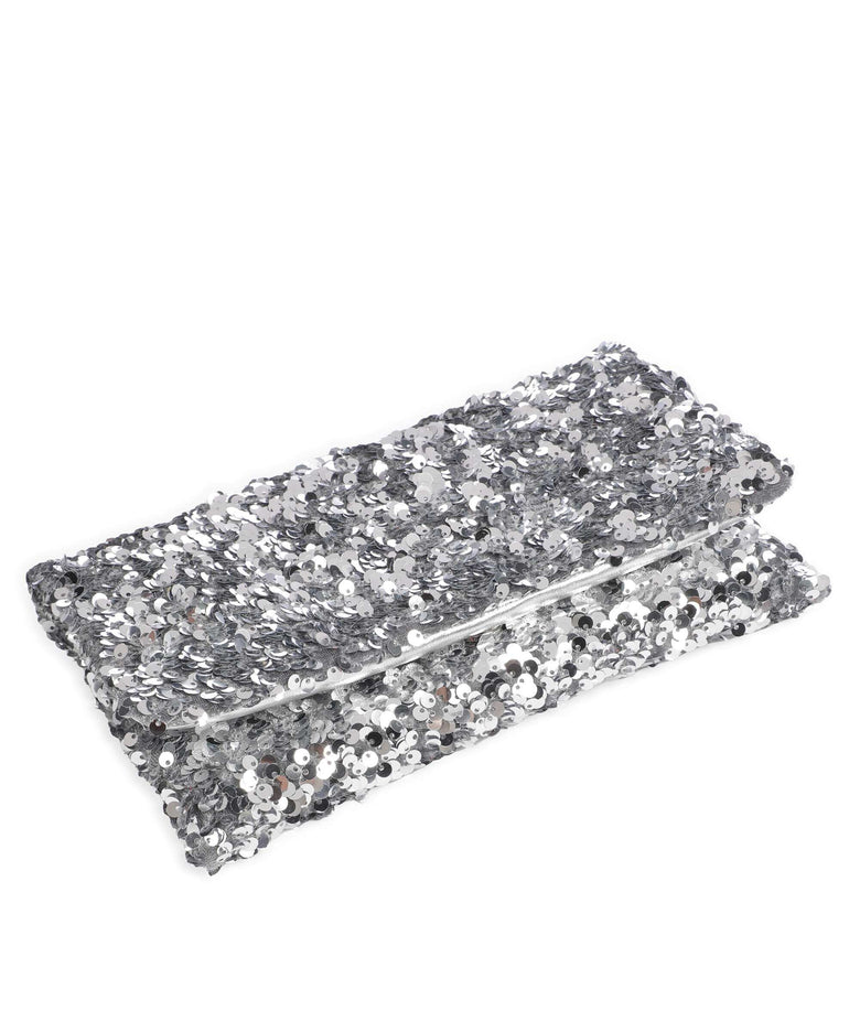 Abro Sequins Clutch bag silver