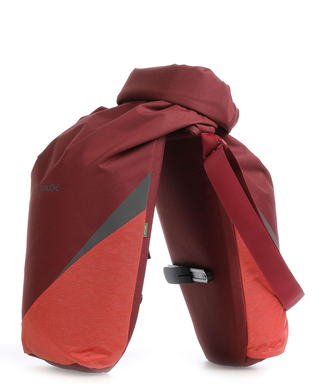 Vaude Road Master Urban Double bike pannier dark cherry