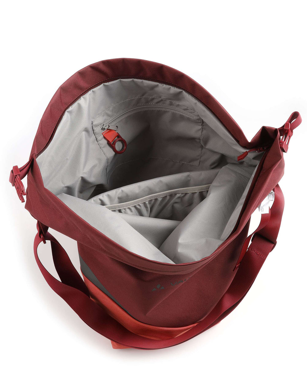 Vaude Road Master Urban Double bike pannier dark cherry