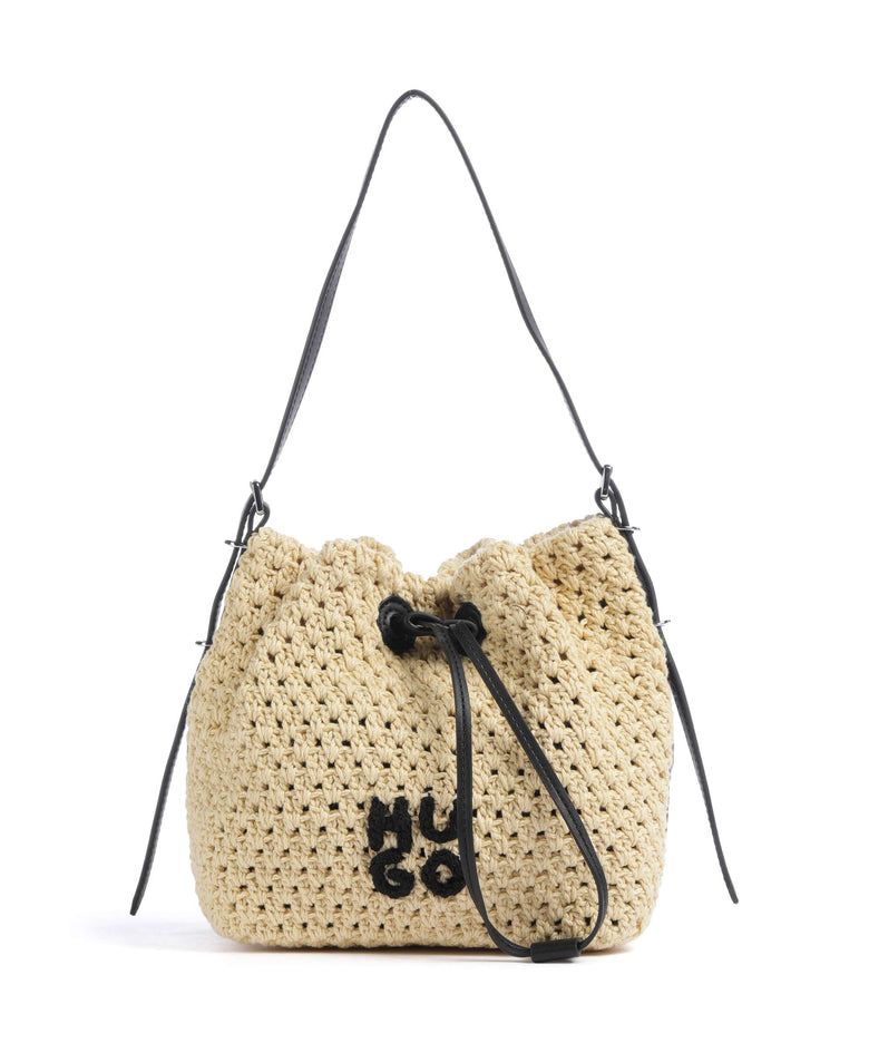 Hugo Neeko Bucket bag light beige