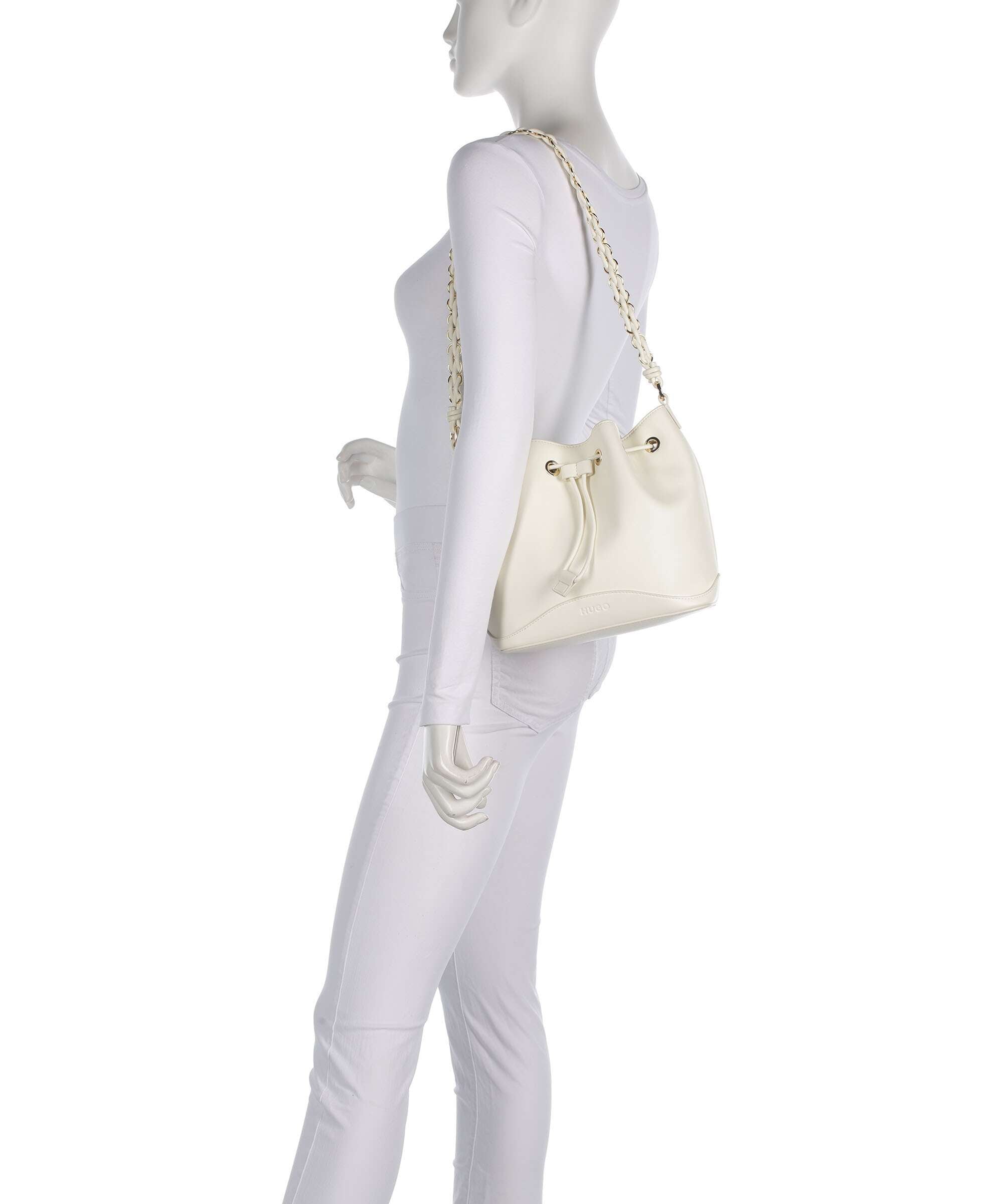 Hugo Ilary Bucket bag open white