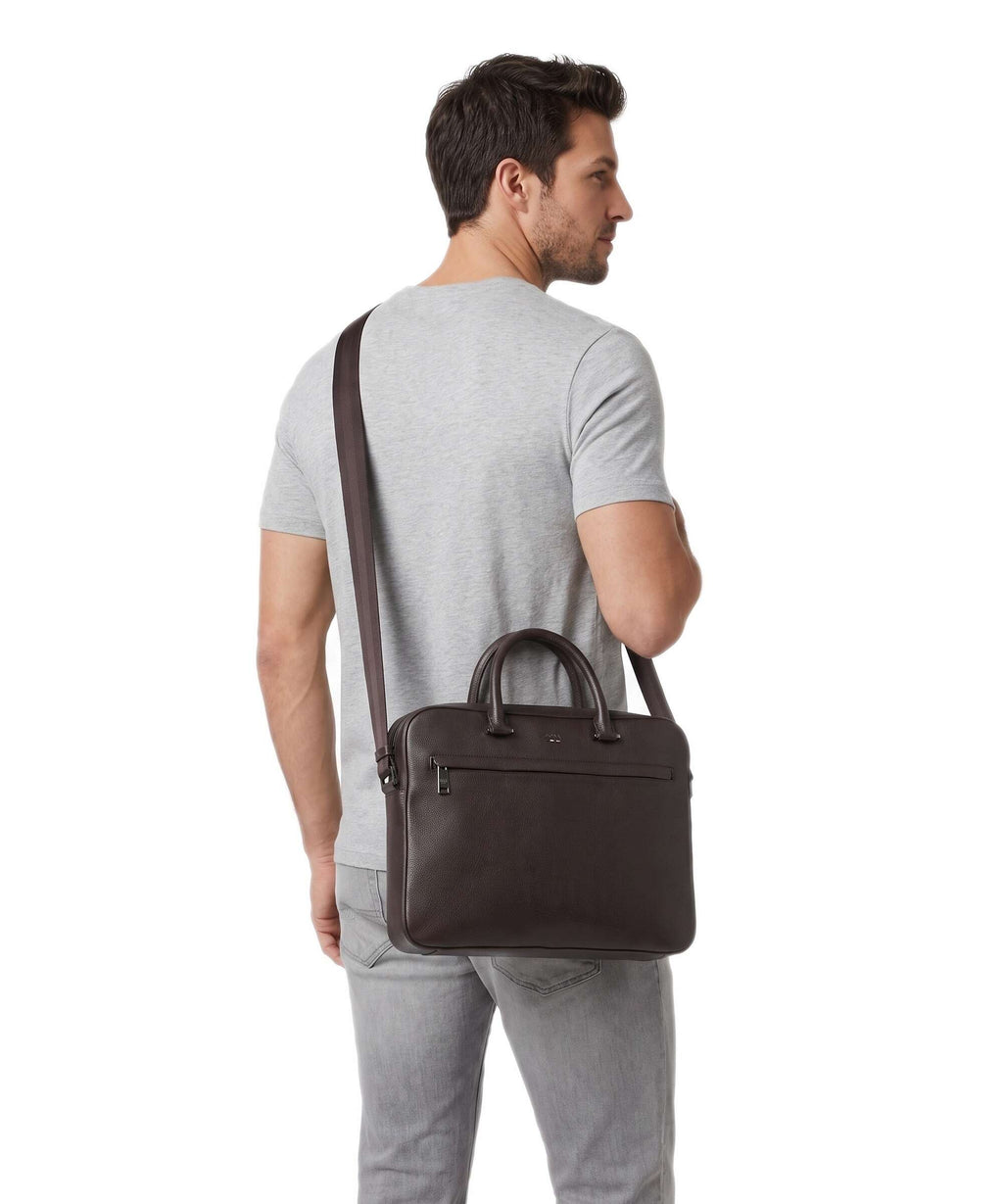 BOSS Ray Briefcase dark brown