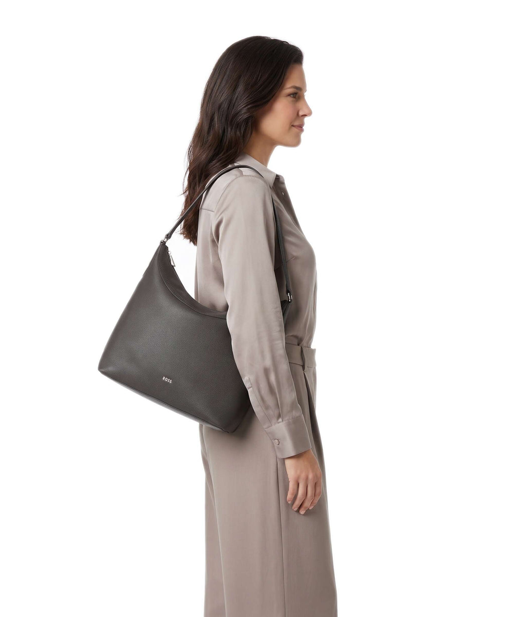 BOSS Lenah Hobo bag dark brown